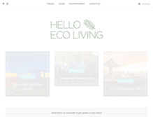 Tablet Screenshot of helloecoliving.com